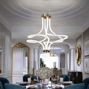 Nordic style Creative Pendant Lights restaurant Acrylic Line Pendant Lighting <b>for</b> Living Room <b>Bedroom</b> - Product Image 4