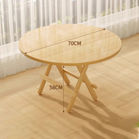 Table d'extérieur pliable et portable en bois imitation, style antique, pour café, cuisine, usage domestique, facile à nettoyer, prix d'usine