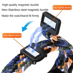 2024 새로운 나일론 꼰 마그네틱 버클 스포츠 스트랩 Xiaomi band.8 7 6 5 4 <span class=keywords><strong>3</strong></span> NFC - Product Image 4