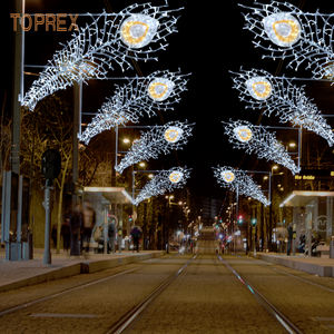 Toprex 2D Navidad Ramdan Star Pole Street Motif Light Proyecto comercial al aire libre LED Decoración de vacaciones para el día de Año Nuevo - Product Image 1