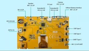 Módulo LCD <span class=keywords><strong>ESP32</strong></span> con pantalla táctil de 7 pulgadas con placa de interfaz de red y cámara MIPI CSI tipo IPS - Product Image 6