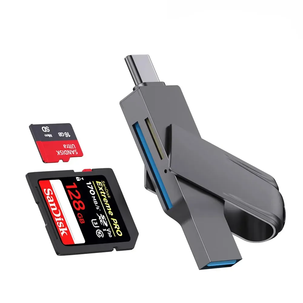 OTG SD TF 카드 리더기 고속 전송 어댑터 USB 플래시 드라이브 어댑터 유형 C USB 3.0 마이크로 USB 카드 리더기