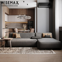 WISEMAX – ensemble de canapés sectionnels nordiques, meubles de salon modernes, canapés en tissu, sol en forme de i, canapé de salon de loisirs