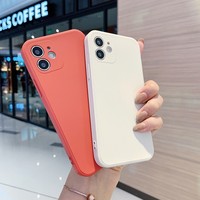 8 couleurs étui en silicone liquide doublure en velours pour iPhone 6 16 série 360 Protection complète étuis pour téléphone portable Promotion prix bon marché