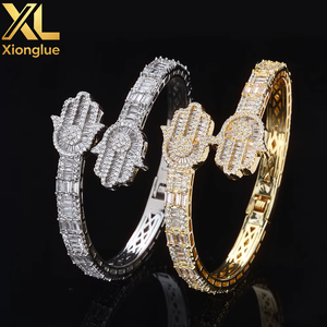 European and American Necklaces 8mm Round Beaded Hip Hop Fashion 18K Gold Plated Collarbone <b>Chains</b> - Product Image 3
