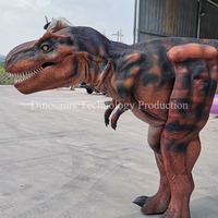 Costume ou tenue de dinosaure animatronique grandeur nature fait main pour la vente ou les défilés de dinosaures en marche dans les parcs à thème