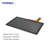 Écran tactile capacitif LCD IPS TFT 7 pouces 1024x600 avec interface LVDS 30 broches