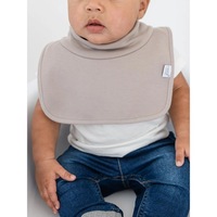 Bavoirs pour bébé en coton côtelé doux certifiés BSCI/SEDEX/FCCA/OEKO, col montant, 8''x10'', absorption accrue