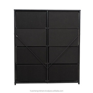 Cómoda moderna de tela con 8 cajones, gabinete de almacenamiento independiente de MDF para sala de estar y dormitorio, venta al por mayor - Product Image 5