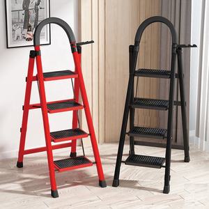 ชั้นวางหนังสือเหล็กคาร์บอนแบบพับได้เร็วกันลื่นบันไดเหล็กสำหรับใช้ในบ้าน - Product Image 2