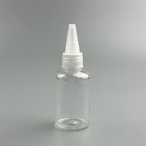 Bouteille d'emballage vide d'applicateur d'huile de cheveux en plastique transparent de 10ml 15ml 30ml avec le chapeau de distribution ouvert par torsion - Product Image 6