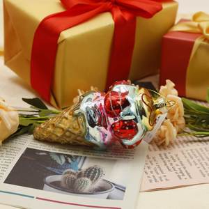 The Newly Designed Christmas 8.10.12cm 3D <b>Cake</b> Dessert Model Can Be <b>Decorated</b> with Christmas Glass Ornaments - Product Image 4