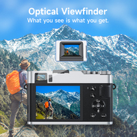 Caméra vidéo numérique professionnelle 4K avec capteur CMOS, zoom 16x, lumière de remplissage LED intégrée, compatible avec les cartes SD