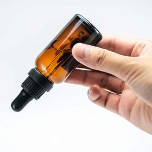 Flacon compte-gouttes en verre ambré bleu de haute qualité 30 ml (1 oz) pour sérum de soin de la peau, nettoyant visage, gouttes pour les yeux, crème pour le visage, huile pour perruque et <span class=keywords><strong>barbe</strong></span> - Product Image 4