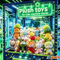 Plus de 20 000 modèles de jouets en peluche et animaux en peluche doux de 4 à 8 pouces, accessoires photo, vente en gros pour machines à pinces, jeux de grue, prix d'arcade et articles en vrac