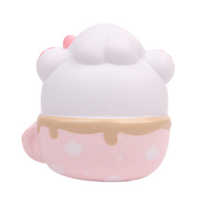Mochi Bear Tea Cup Toy TPE Slow Rebound <b>Anime</b> <b>Keychain</b> Collectible Figure - Product Image 3