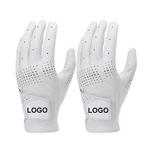 Logotipo personalizado Embalaje Cabretta Guantes de golf de cuero Hombres Mujeres Blanco OEM Color Guantes de golf Cabretta Cuero - Product Image 2