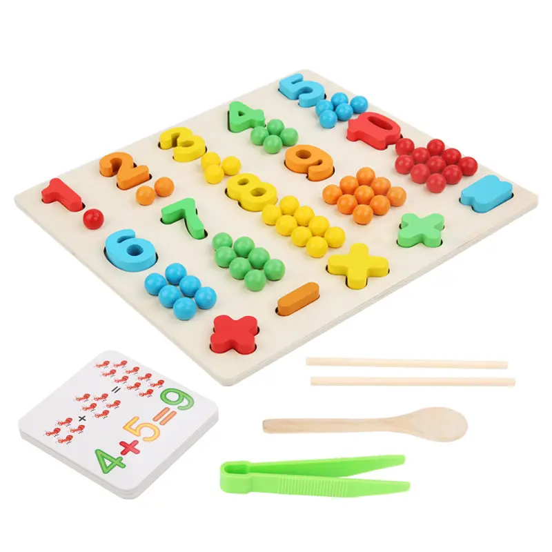 Factory direct supply kids wooden toy wooden educational toy kids math learning toy