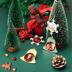 Nouveaux supports <span class=keywords><strong>de</strong></span> sublimation personnalisés en aluminium, forme irrégulière, imprimables double face, pour décorations <span class=keywords><strong>de</strong></span> Noël - Product Image 3