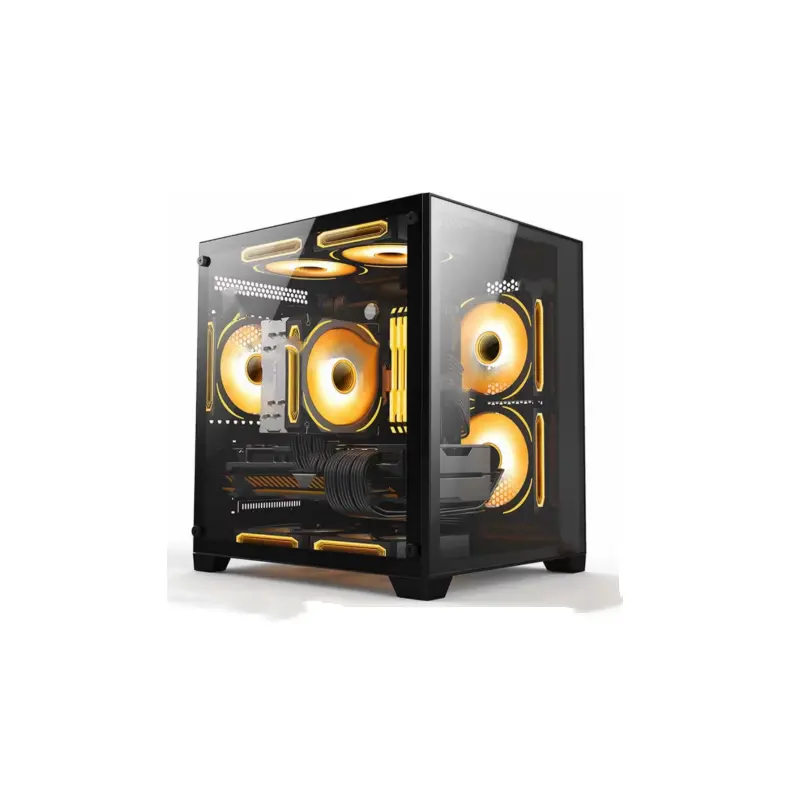 boxed (OEM) V320 S920 Gaming Pc Case ATX/MATX Full Tower Acrylic Glass computer Case Front Curved Glass Desktop Chassis