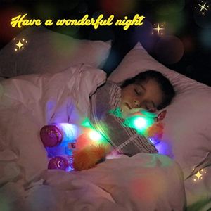 Luces nocturnas coloridas que brillan en la oscuridad Festival de cumpleaños Arco Iris LED Unicornio Peluche Iluminado Animal de peluche - Product Image 2