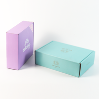 Logo personnalisé attrayant 16x10x6 boîtes emballage en papier carton froid 9x6x4 mailer grande boîte rose expédition avec insert en mousse