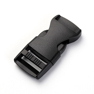 Correa de nailon de plástico negro con hebilla ajustable de 25mm para mochila, bolso de hombro, accesorio para mochila escolar de viaje - Product Image 2
