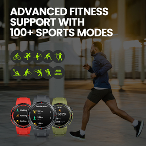 Zeblaze <span class=keywords><strong>Ares</strong></span> 3 Plus 1,43 ''Pantalla AMOLED Smartwatch Llamadas de voz 3D Interactivo 100 + Modos deportivos Hombres Reloj inteligente - Product Image 3