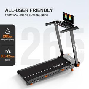 Ciapo 10400 Folding Smart Machine Fitness Equipment LCD Screen Heart Rate Steel Black Handheld - Product Image 3