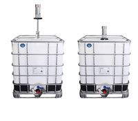 Agitateur électrique industriel pour conteneur IBC avec boîte de vitesses pour réservoir de 1000 L, résistant aux produits chimiques, pour le mélange de liquides