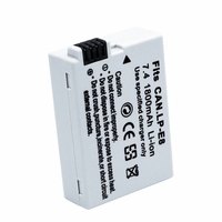 Batería LP-E8 de 1800mAh Totalmente Decodificada para Canon EOS 550D 600D 700D con Certificación CE RoHS en Stock, Garantía de 12 Meses, Nueva