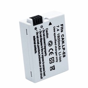 Batterie LP-E8 1800mAh entièrement décodée pour Canon EOS 550D 600D 700D, certifiée CE RoHS, vente en gros, garantie 12 mois - Product Image 5