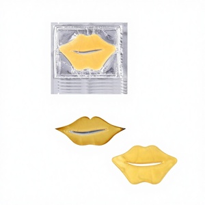 Mascarilla Labial de Colágeno con Láminas de Oro Orgánico de 24K, Hidratante y Nutritiva, Parches Labiales de Marca Privada - Product Image 1