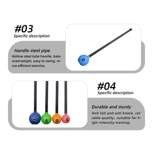 <span class=keywords><strong>Maza</strong></span> de Acero Funcional para Entrenamientos de Cuerpo Completo, <span class=keywords><strong>Maza</strong></span> de <span class=keywords><strong>Goma</strong></span> para Gimnasio, Entrenamiento de Fuerza - Product Image 4