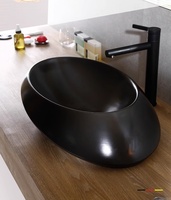 KD-108AB Lavabo de salle de bain en céramique de forme irrégulière, style artistique, pour hôtels, de haute qualité, émaillé brillant, Chaozhou