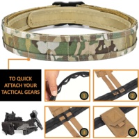 YWHCHI TACTICAL Ceinture à dégagement rapide Rigger MOLLE Ceinture 1.5 pouces intérieur et 2 pouces plage extérieure Ceinture tactique robuste
