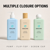 Bouteille pompe à lotion de haute qualité 300 ml, bouteilles de shampooing et d'après-shampooing en plastique HDPE écologiques uniques, luxueuses