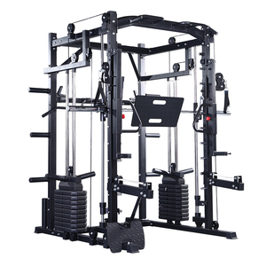 Professional Muscular Comprehensive Trainer Multifunction Customizable <b>Strength</b> <b>Training</b> Smith Machine with Pull up Assist Band - Product Image 1