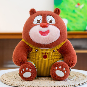 Nouvelle Peluche Ours de Chasse avec Bretelles, Grande Poupée en Tissu Ours, Deux Poupées en Tissu, Coussin - Product Image 4