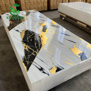 高光沢1220x 2440mm 3mm 2mm PVC壁パネルPVC大理石UVシート - Product Image 5