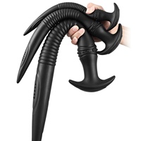 Dildo Anal Realista para Hombres y Mujeres, Grande, Suave, de Silicona Líquida, con Gran Cabeza y Largo, Juguete Sexual