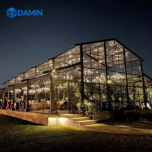 خيمة فاخرة كبيرة في الهواء الطلق إطار أسود قوي لحفلات الزفاف مكان الأحداث سرادق Atrium خيمة الاستقبال لحفل الزواج - Product Image 1