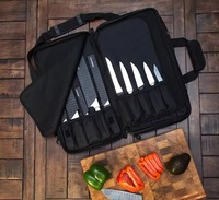 Tas Roll Bag Pisau Profesional Berkualitas Tinggi Grosir, Kapasitas Besar 160L, Bahan Polyester, Portable, Organizer Peralatan Chef