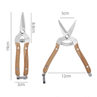 Outils de jardinage Lot de 2 sécateurs de jardin à lames en acier inoxydable