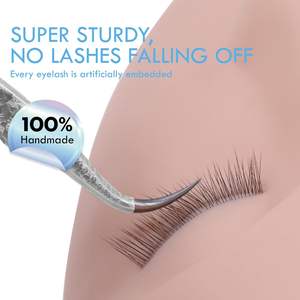 Tête de mannequin pour la formation aux extensions de <span class=keywords><strong>cils</strong></span> avec <span class=keywords><strong>cils</strong></span> en silicone à 3 couches - Modèle d'entraînement pour débutants pour 100/120/150/180 <span class=keywords><strong>cils</strong></span> - Product Image 3