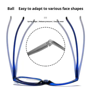 Occhiali da Lettura e Trucco Anti Luce Blu ad Alta Definizione per Donne, Montatura Argento, Lente d'Ingrandimento Personalizzata, Alla Moda, Vendita all'Ingrosso - Product Image 3