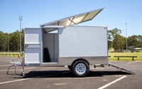 Trailer Generator Ecocampor Ringan Berlapis Galvanis Celup Panas, Tertutup Sepenuhnya, Trailer Utilitas untuk Dijual