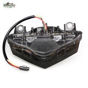 KOLMIO-LAM Fit ForKawasaki Er6N Er6F <span class=keywords><strong>Ninja</strong></span> <span class=keywords><strong>650</strong></span> Ex650 <span class=keywords><strong>2012</strong></span> -2016 Signal de direction de frein Lumière LED intégrée Feu arrière 2014 - Product Image 5