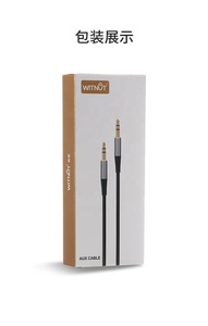 WITNUT auricolare <span class=keywords><strong>Jack</strong></span> <span class=keywords><strong>Stereo</strong></span> maschio a femmina cavo di prolunga <span class=keywords><strong>Audio</strong></span> cavo Aux placcato in oro 3.5mm 6 mesi scatola di colore Ce,ce ROHS 3m OD3 - Product Image 6