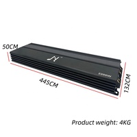Amplificateur audio de voiture mono bloc en alliage d'aluminium 2000W 1 canal classe D 12V avec crossovers, grande puissance, bon prix
